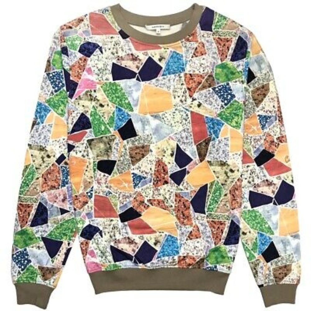 CARVEN Multicolor Molleton Print Terrazzo Top